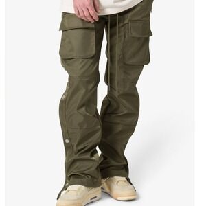 MNML Corduroy Snap Cargo Pants Olive XS‎ Men's Olive